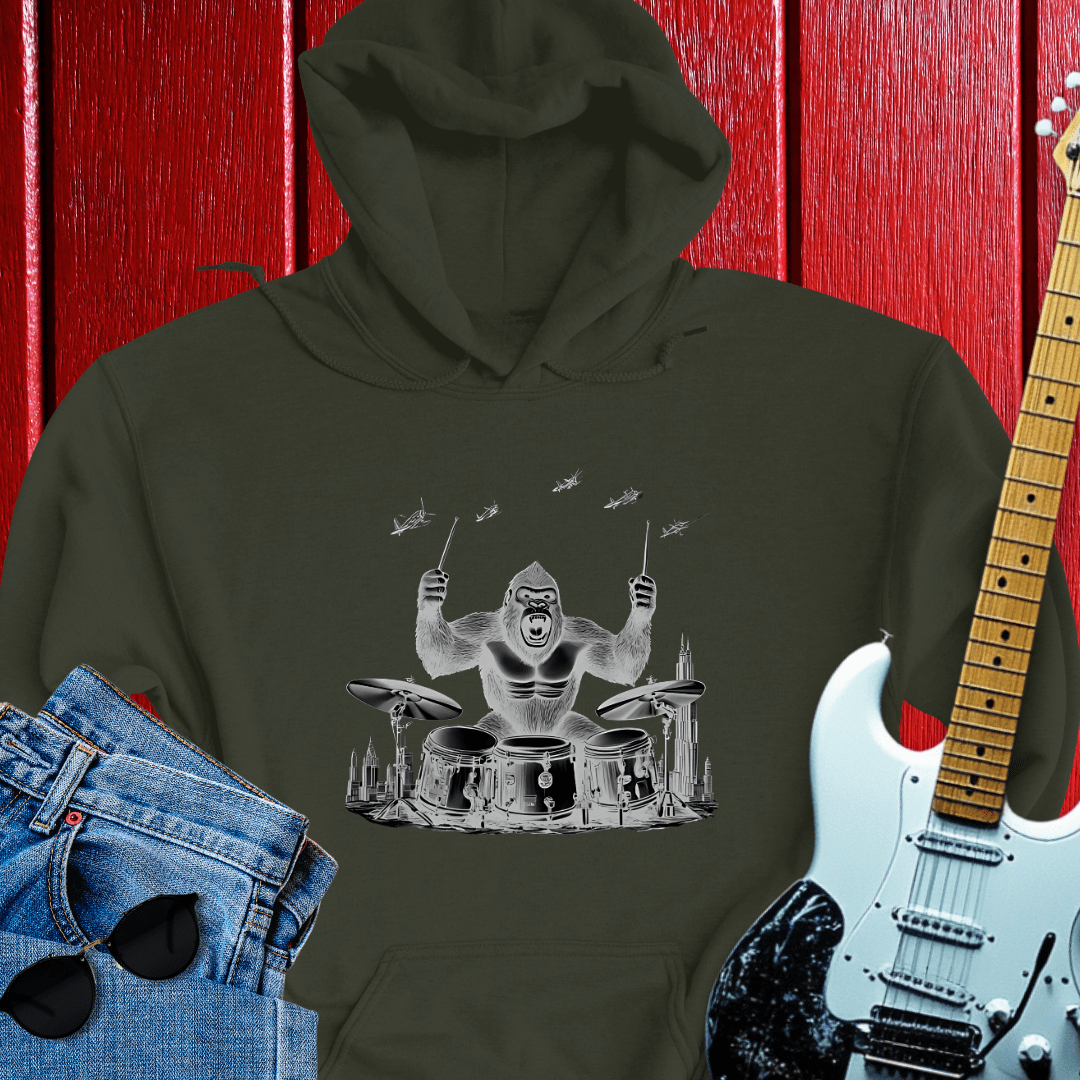 Gorilla Drums Hoodie