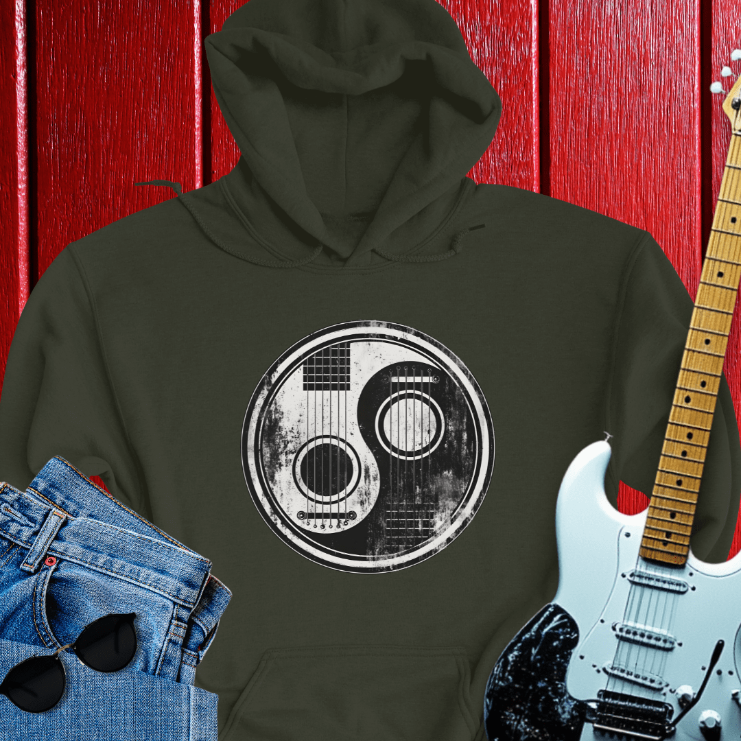 Distressed Yin/Yang Hoodie