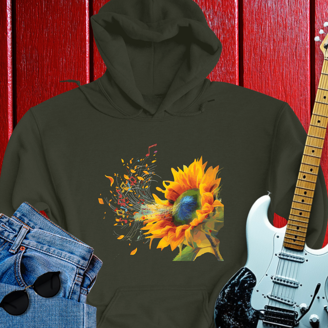 Sunflowers' Music Hoodie