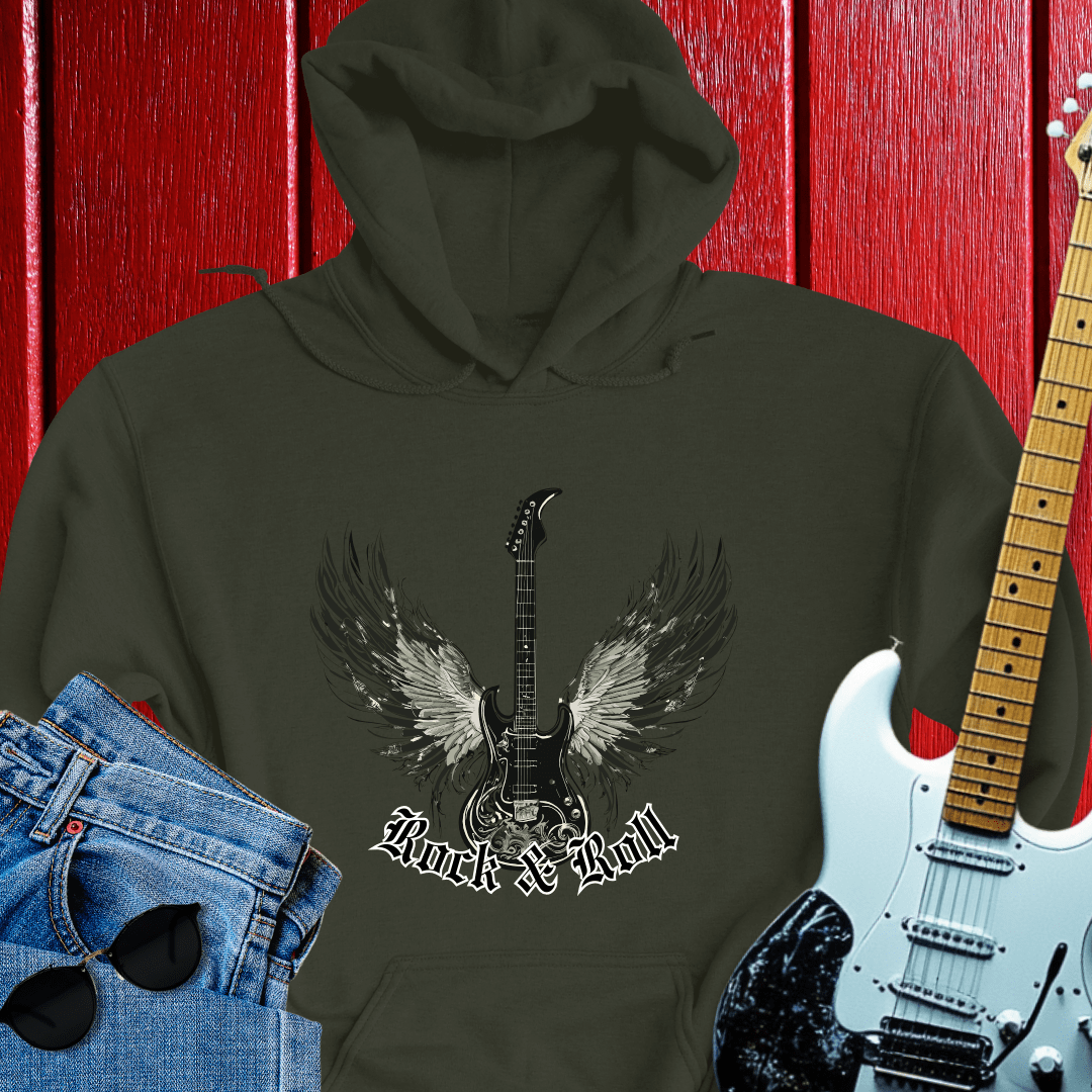Winged Guitar Hoodie