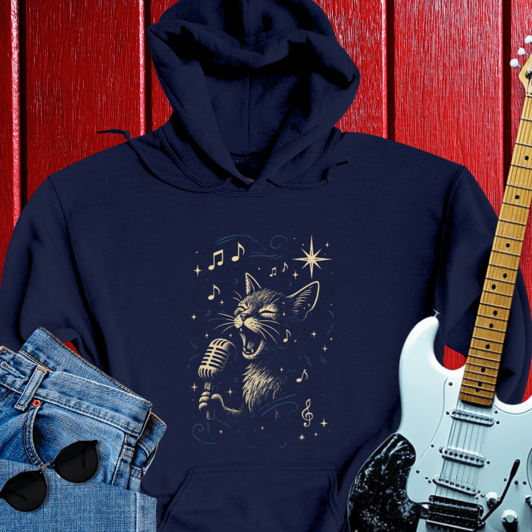Cat Sings Hoodie