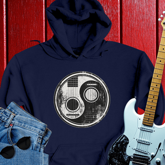 Distressed Yin/Yang Hoodie