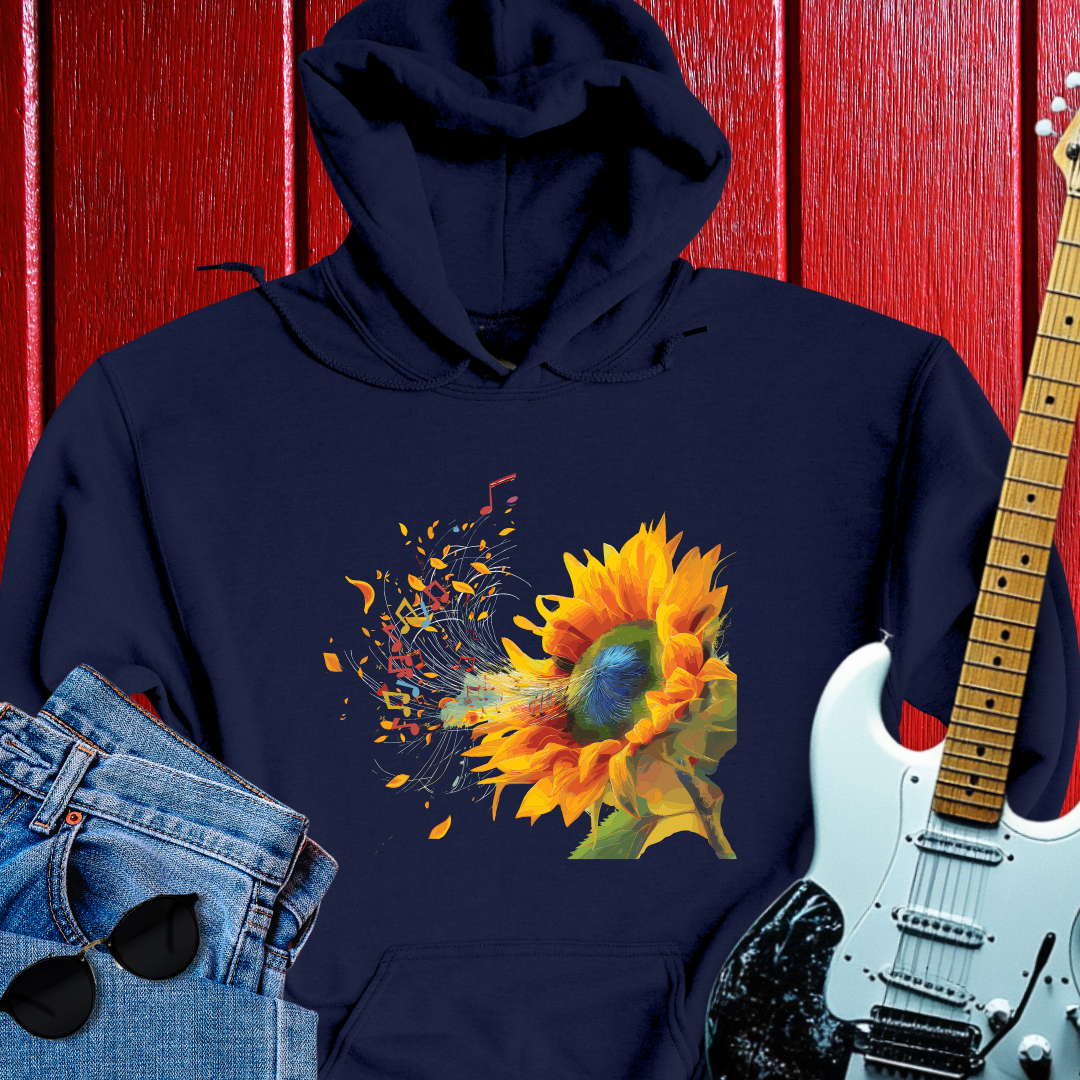 Sunflowers' Music Hoodie