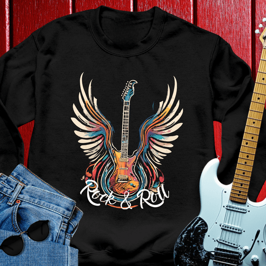 Acrylic Winged Guitar Crewneck