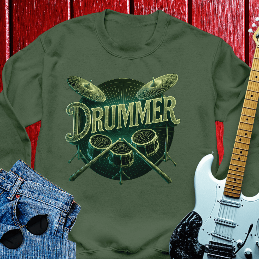 Framed Drummer Crewneck