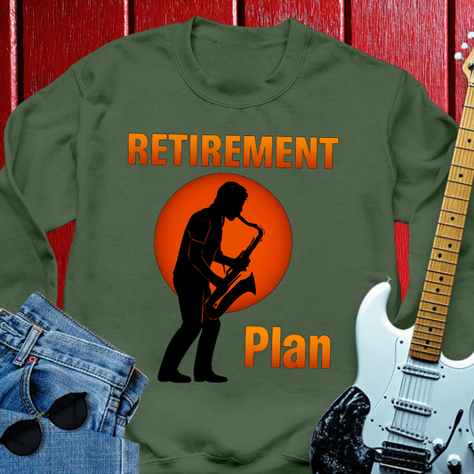 Retirement Saxophone  Crewneck