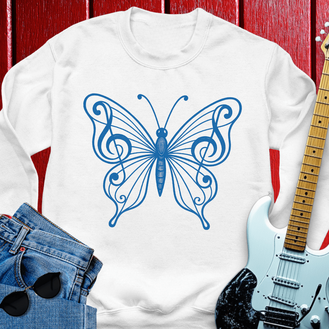 Clef Butterfly Crewneck