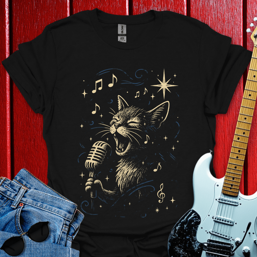 Cat Sings T-shirt