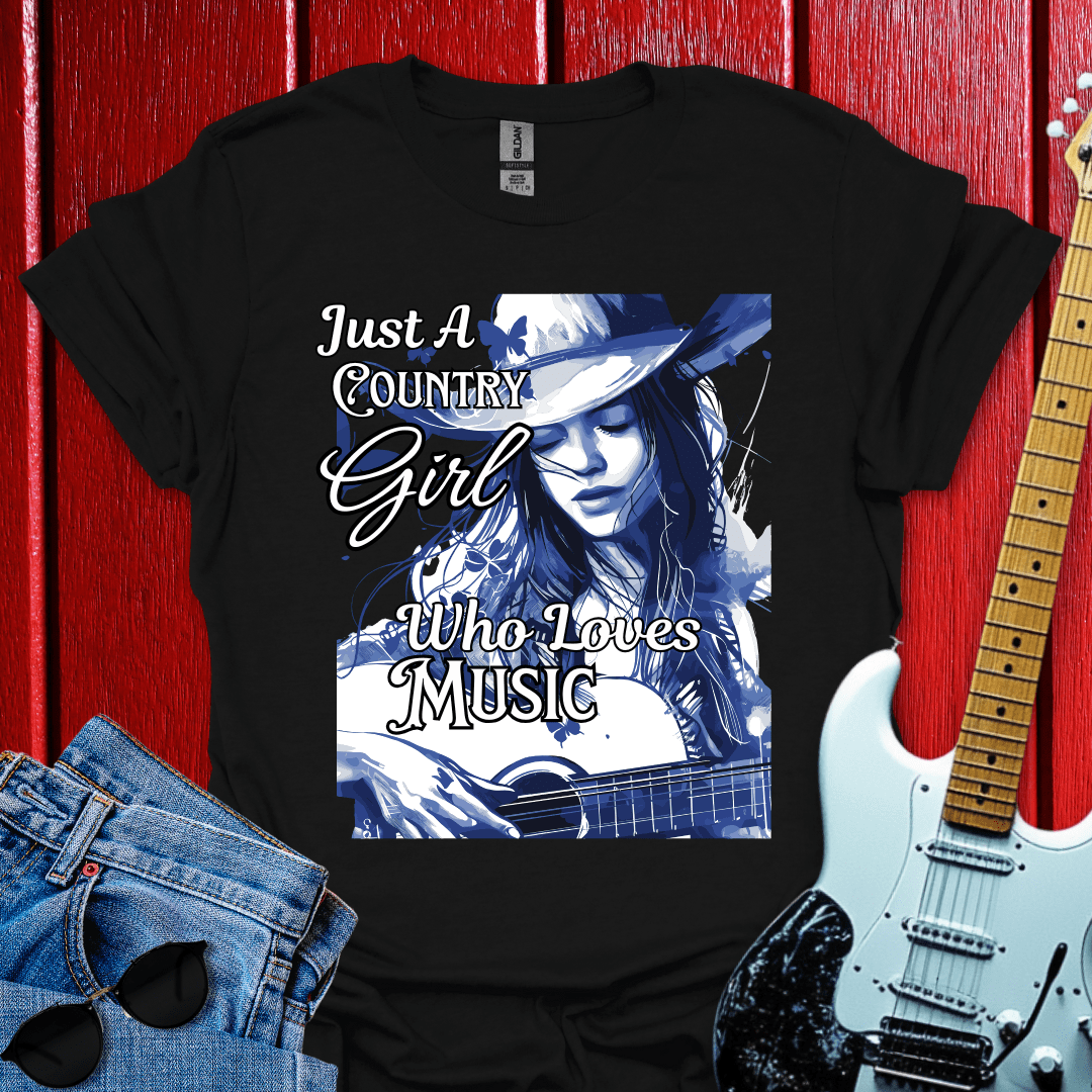 Country Girl Loves Music T-shirt