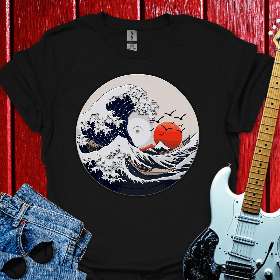 Japanese Wave Vinyl T-shirt