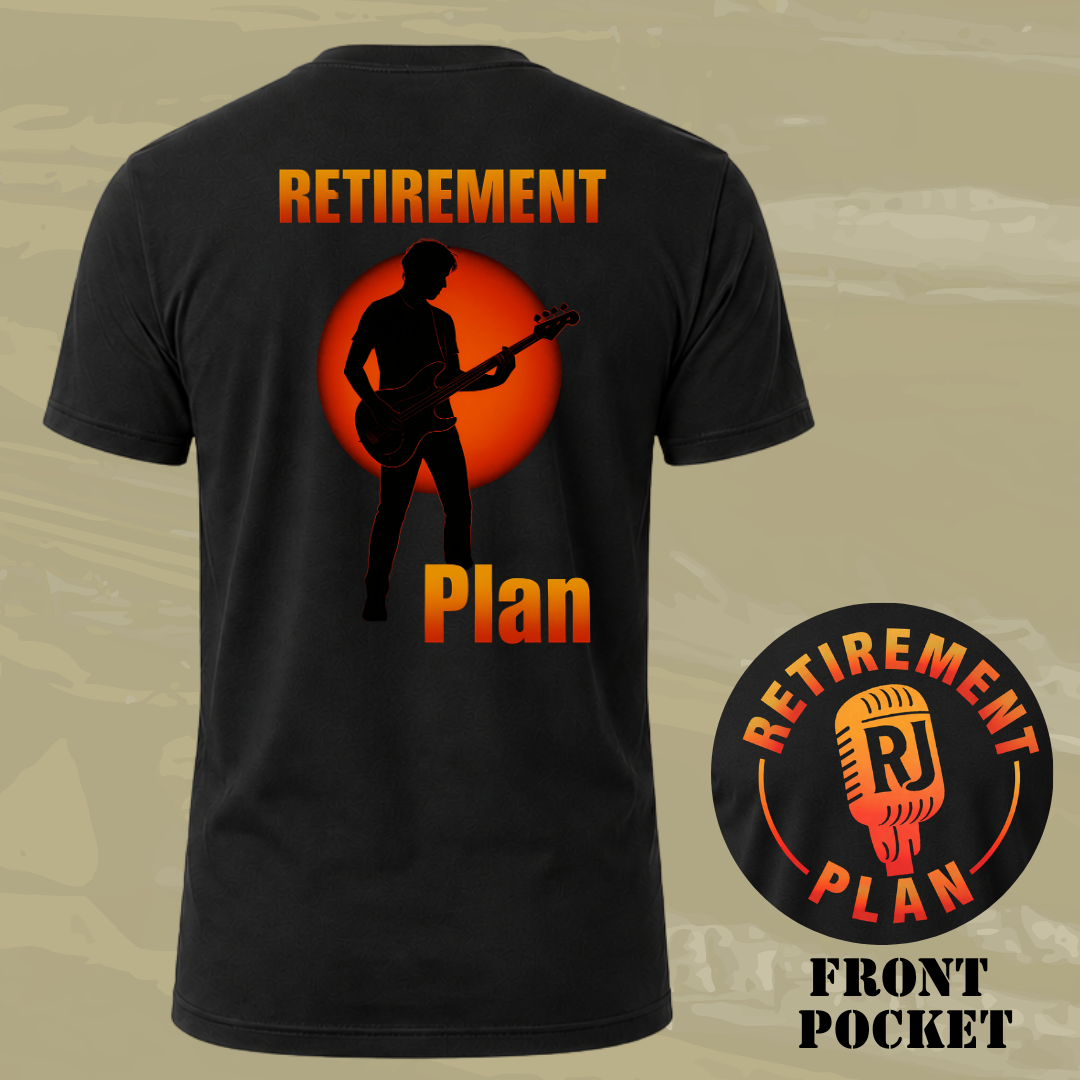 Retirement Bass Back T-shirt