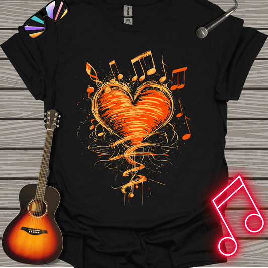 Retro Heart Music T-shirt