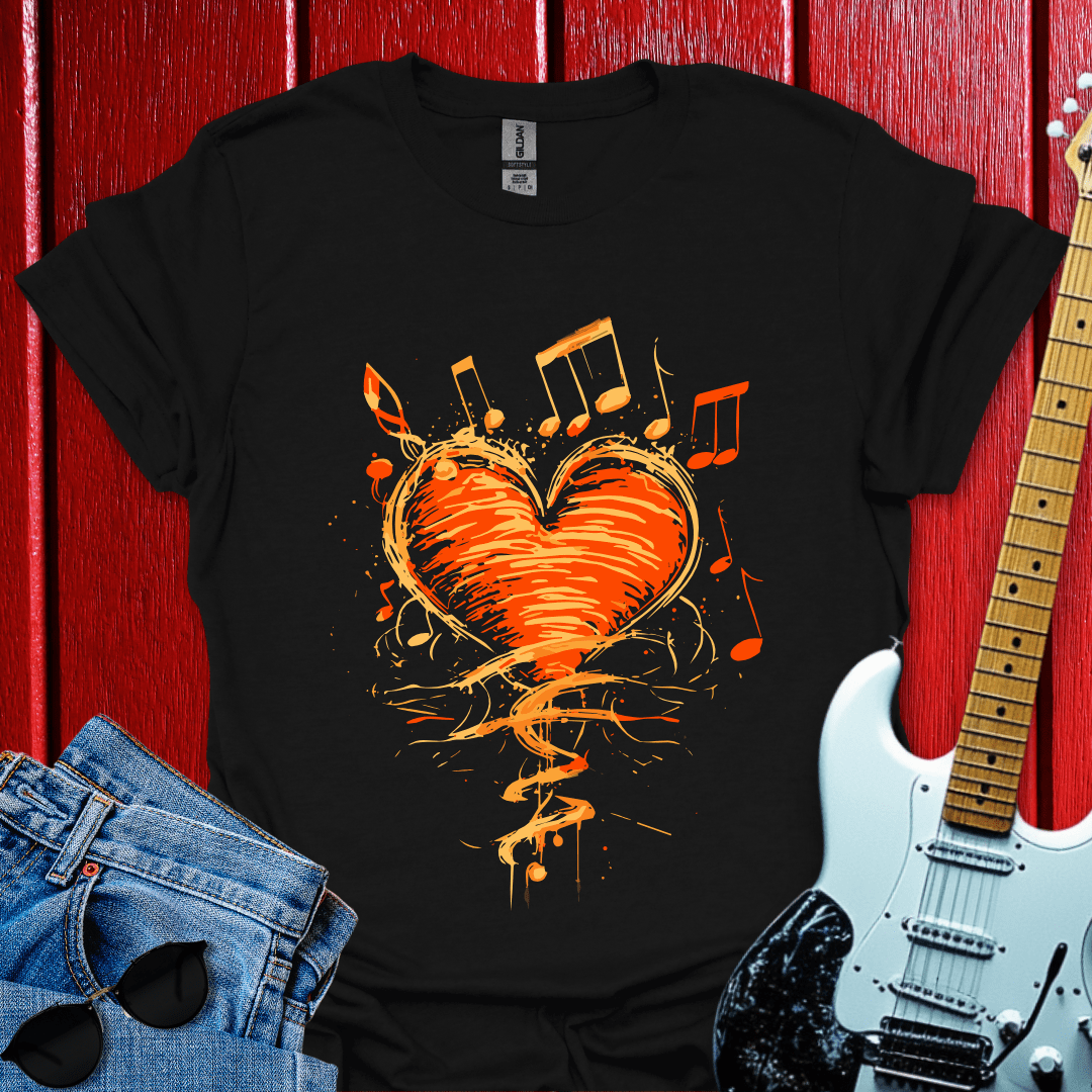 Retro Heart Music T-shirt