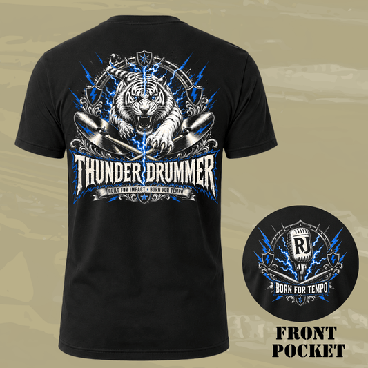 Thunder Drummer Back T-shirt