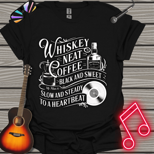 Whiskey And Coffee (White) T-shirt