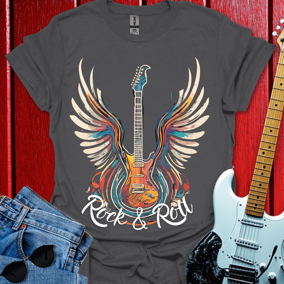 Acrylic Winged Guitar T-shirt