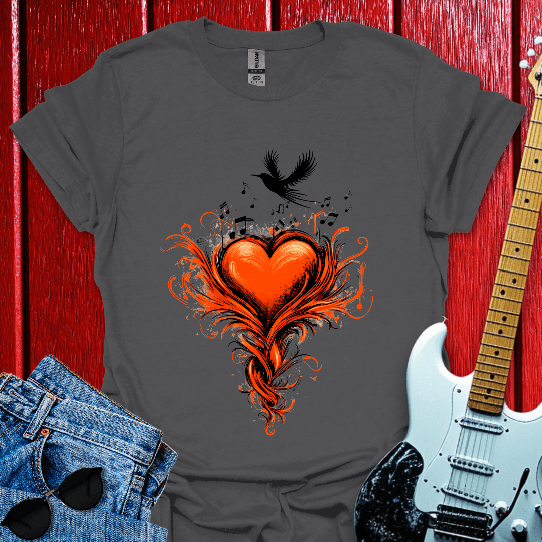 Birds Heart Song T-shirt