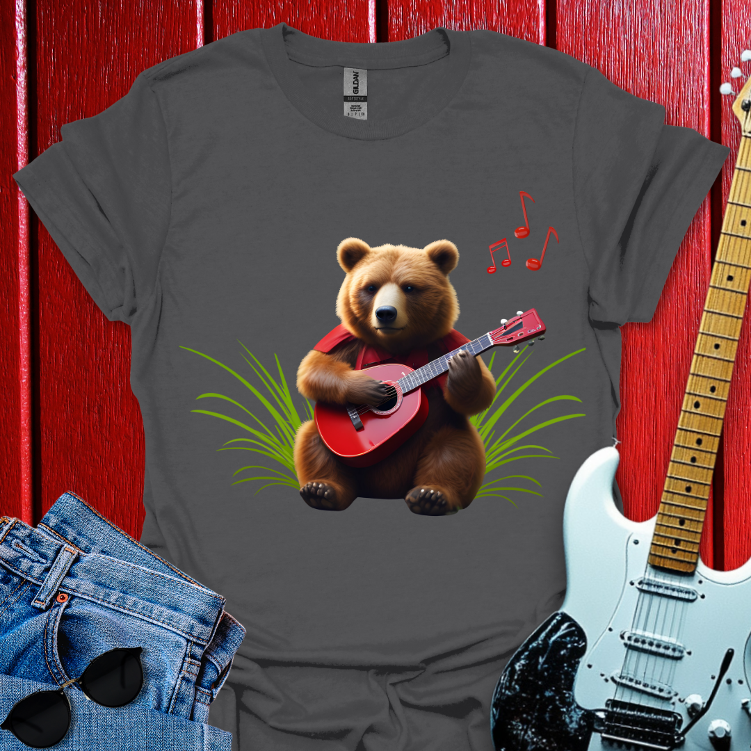 Brown Bear Plays Guitar T-shirt