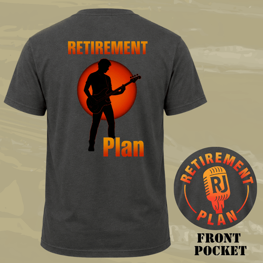 Retirement Bass Back T-shirt