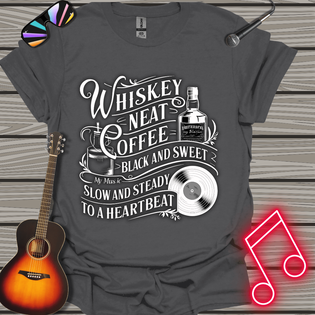 Whiskey And Coffee (White) T-shirt