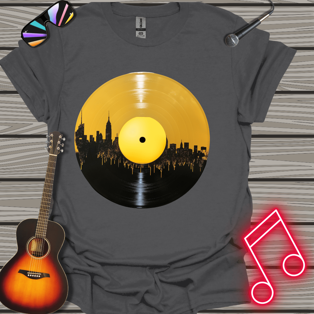 Yellow  City SkyLine  T-shirt