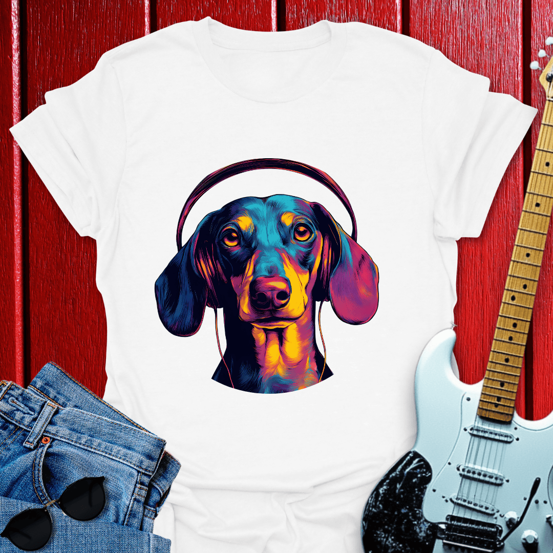 Dachshund Tuned In T-shirt