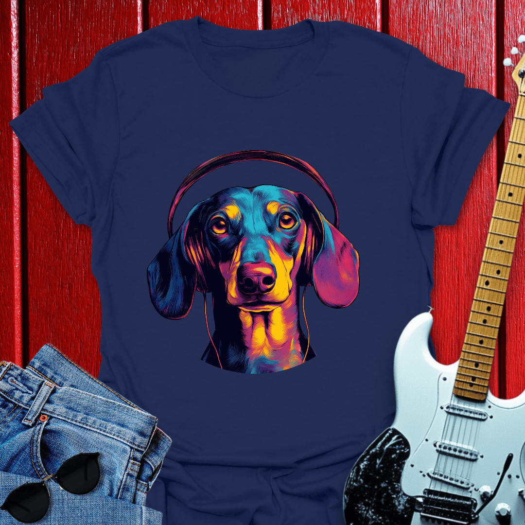 Dachshund Tuned In T-shirt