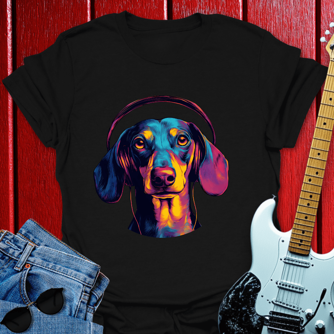 Dachshund Tuned In T-shirt