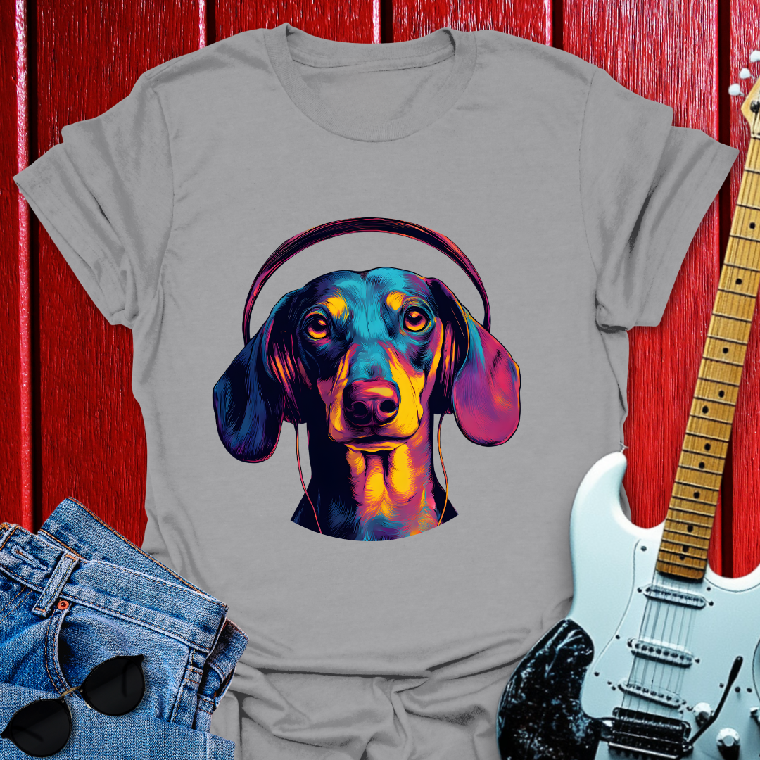 Dachshund Tuned In T-shirt