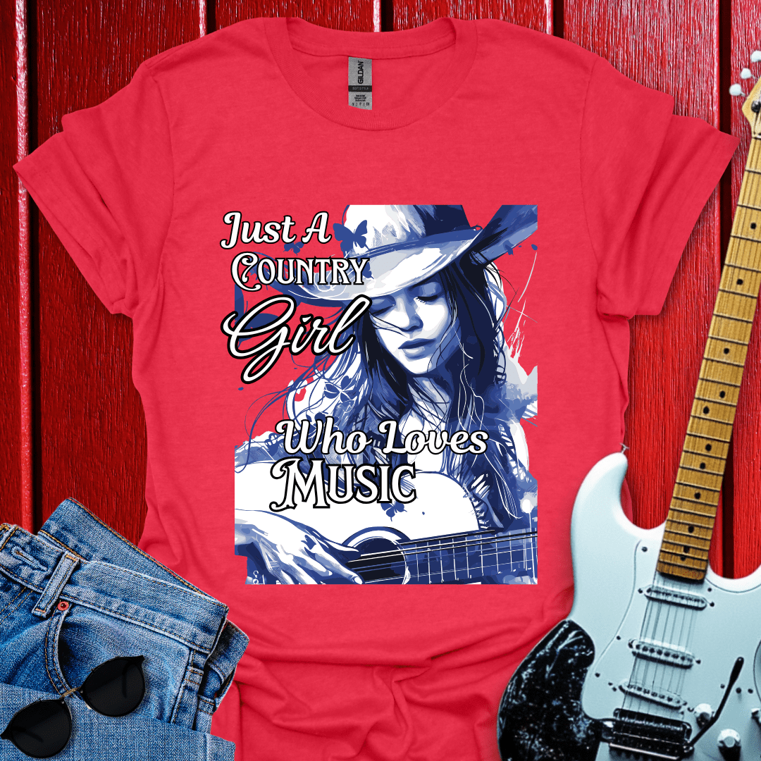 Country Girl Loves Music T-shirt