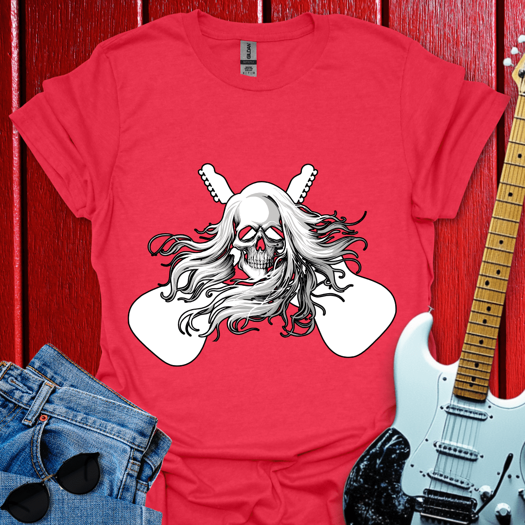 Cross Guitars and Skull T-shirt