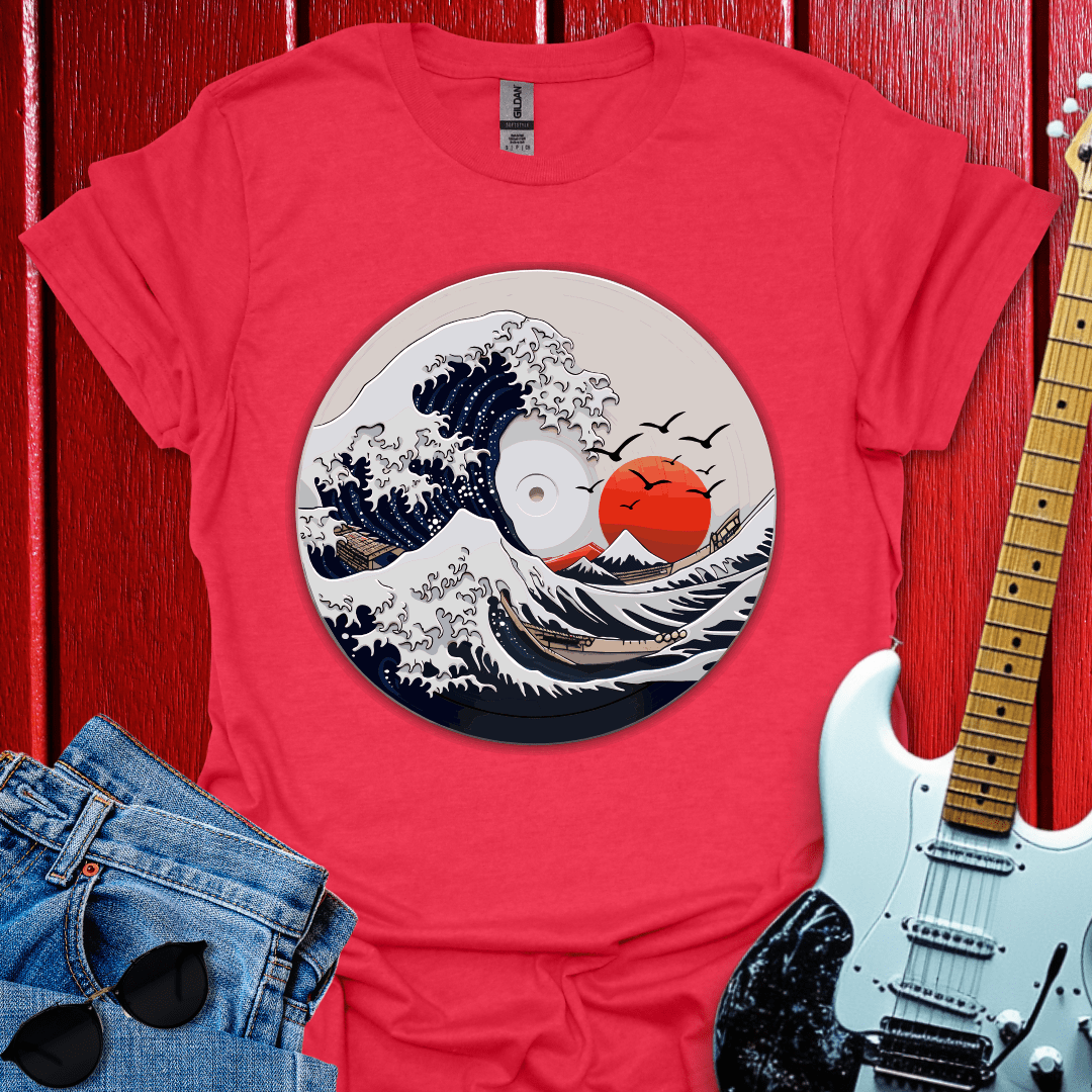 Japanese Wave Vinyl T-shirt