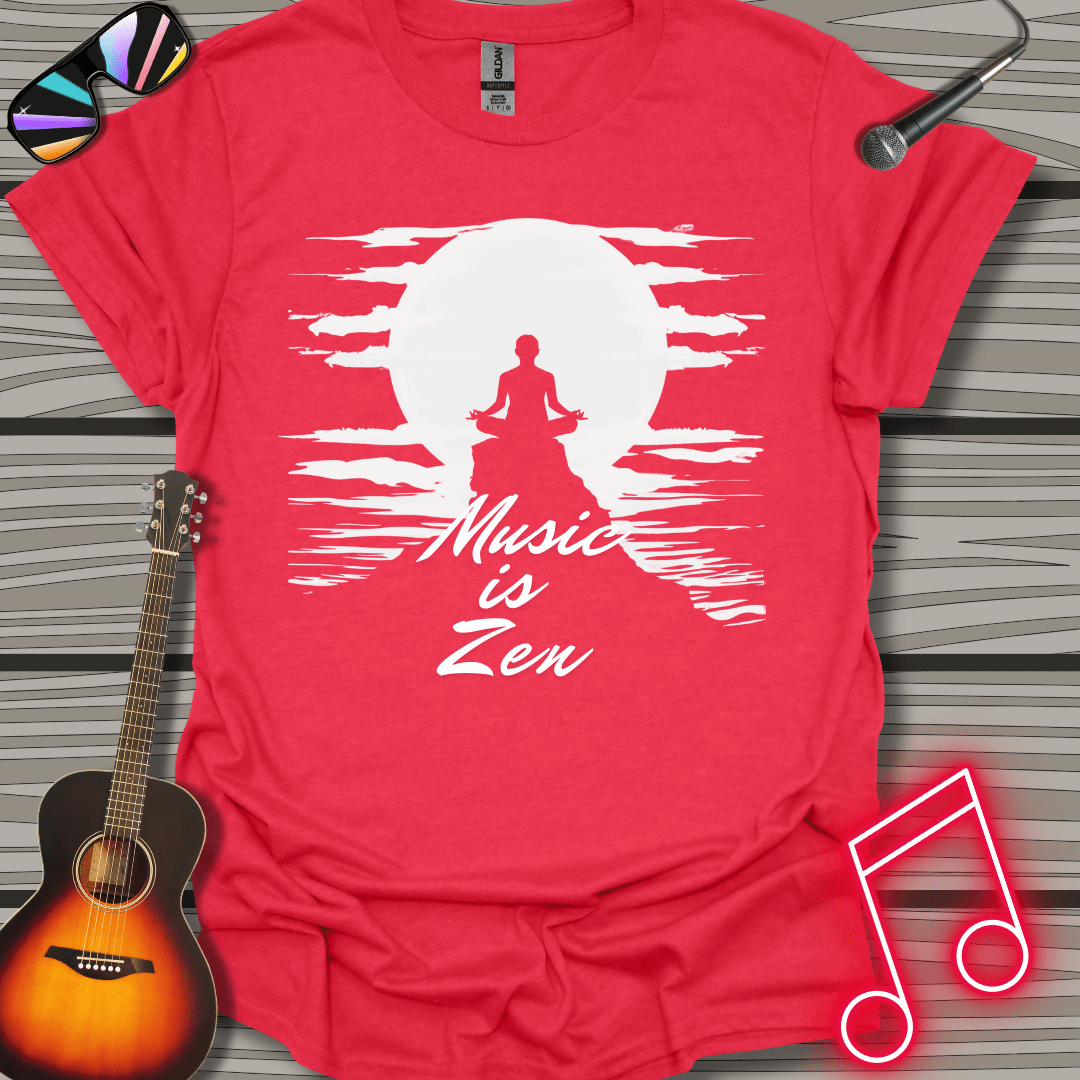 Monochrome Music Is Zen T-shirt