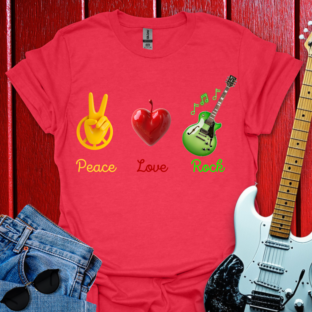 Peace, Love And Rock T-shirt