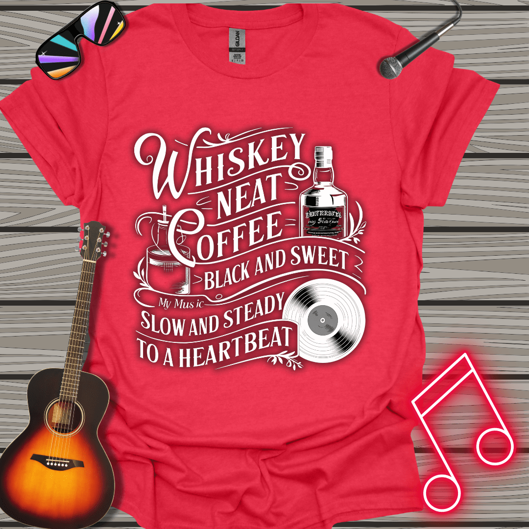 Whiskey And Coffee (White) T-shirt