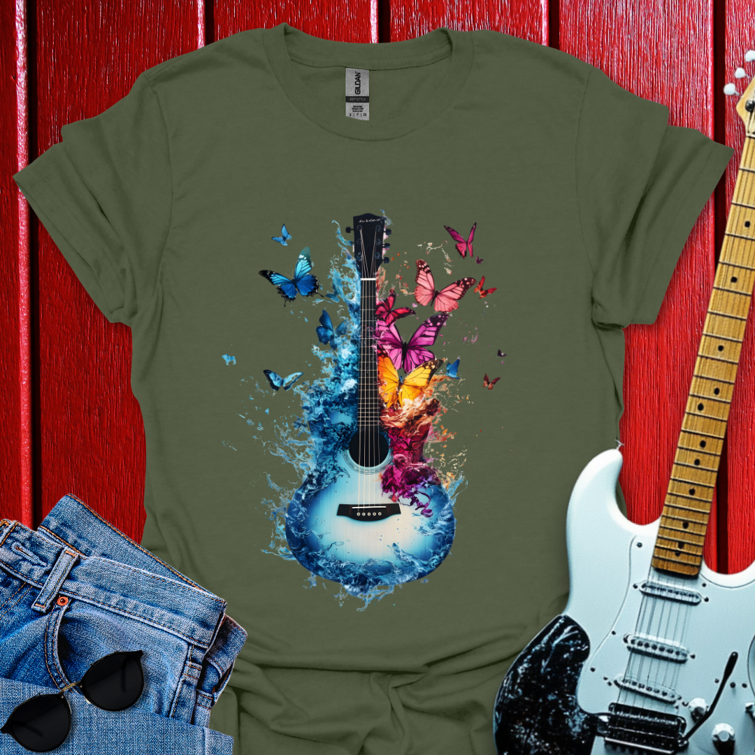 Butterfly Guitar T-shirt