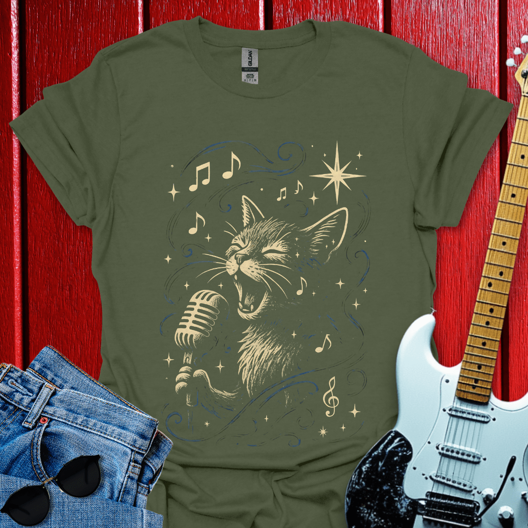 Cat Sings T-shirt