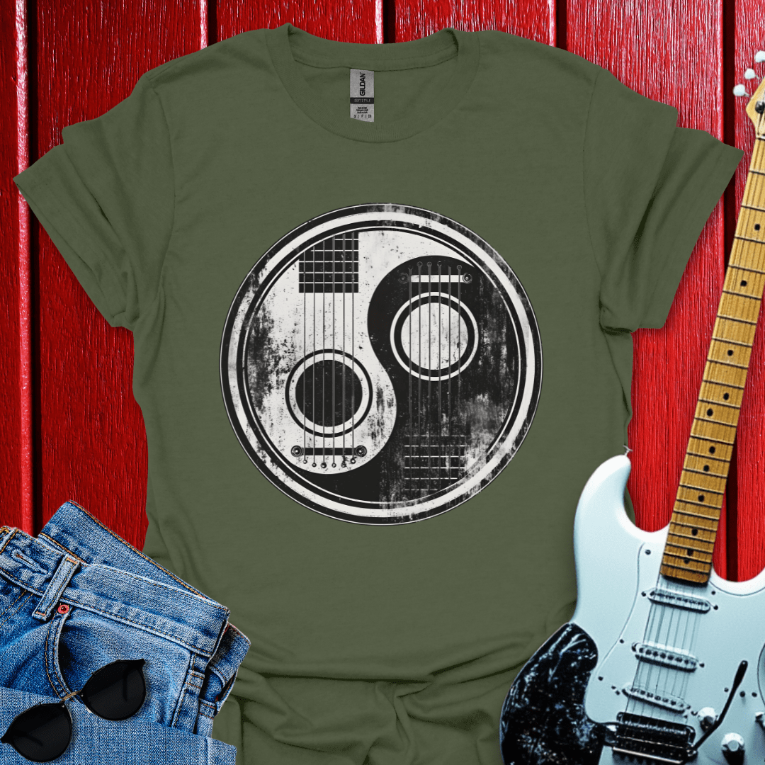 Distressed Yin/Yang T-shirt