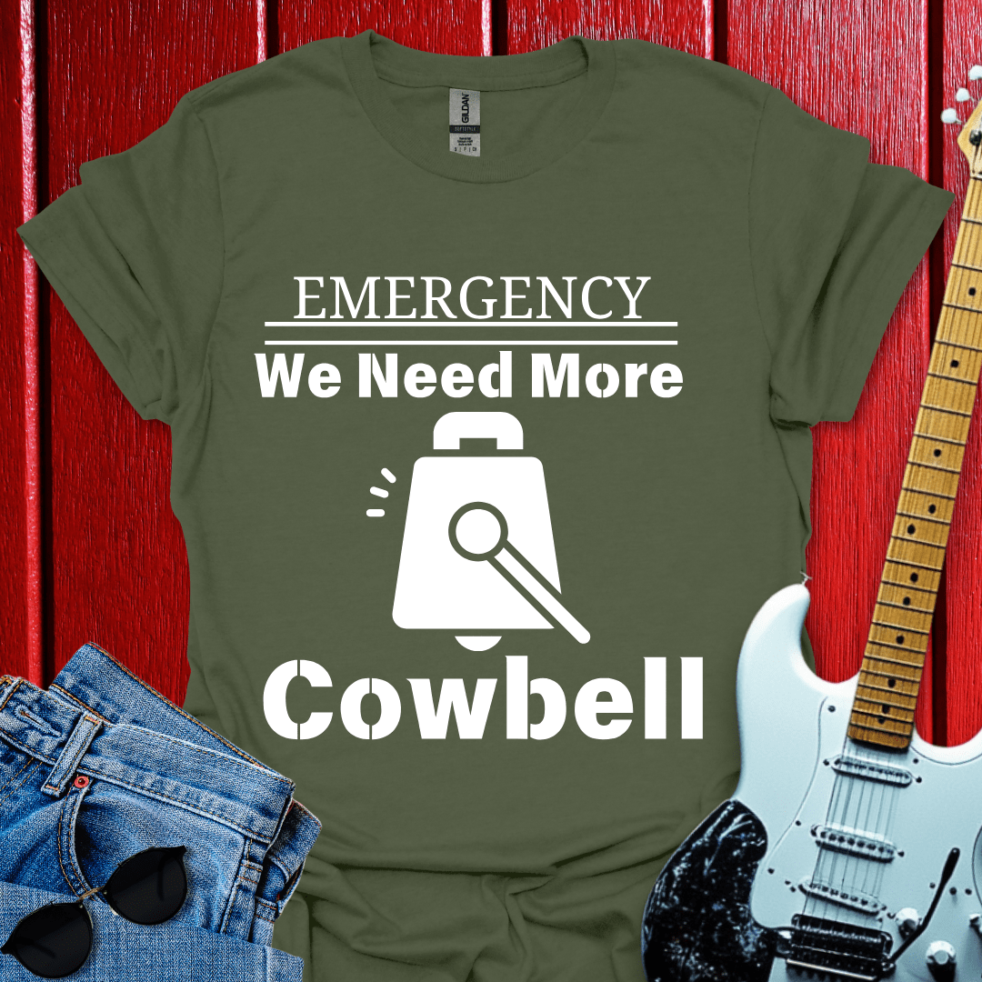 Emergency Cowbell T-shirt