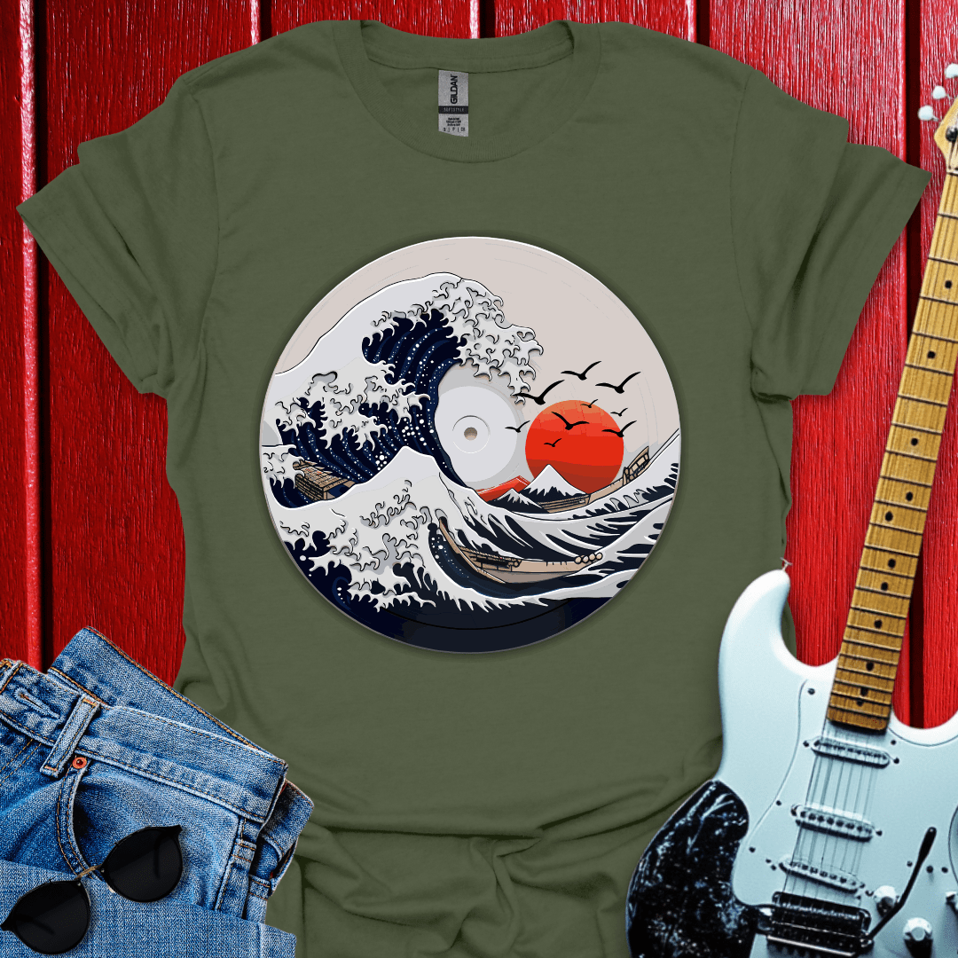 Japanese Wave Vinyl T-shirt