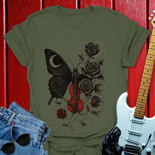 Moth Fiddle T-shirt