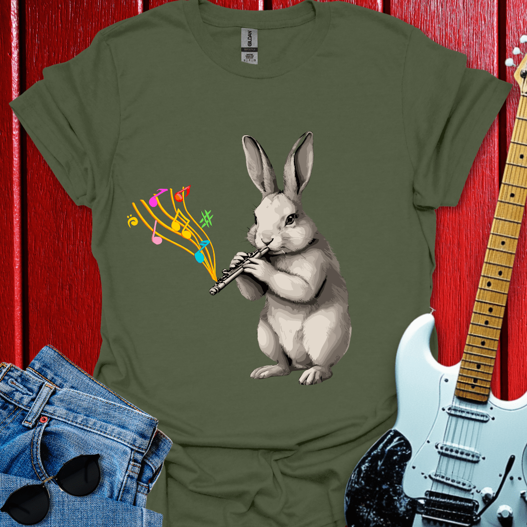 Rabbit Flutist T-shirt