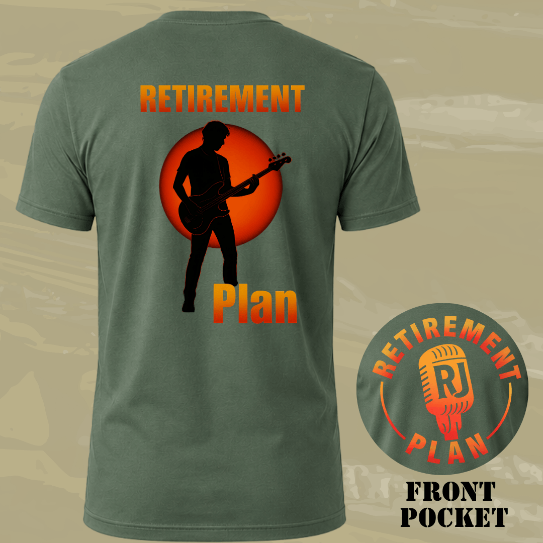 Retirement Bass Back T-shirt