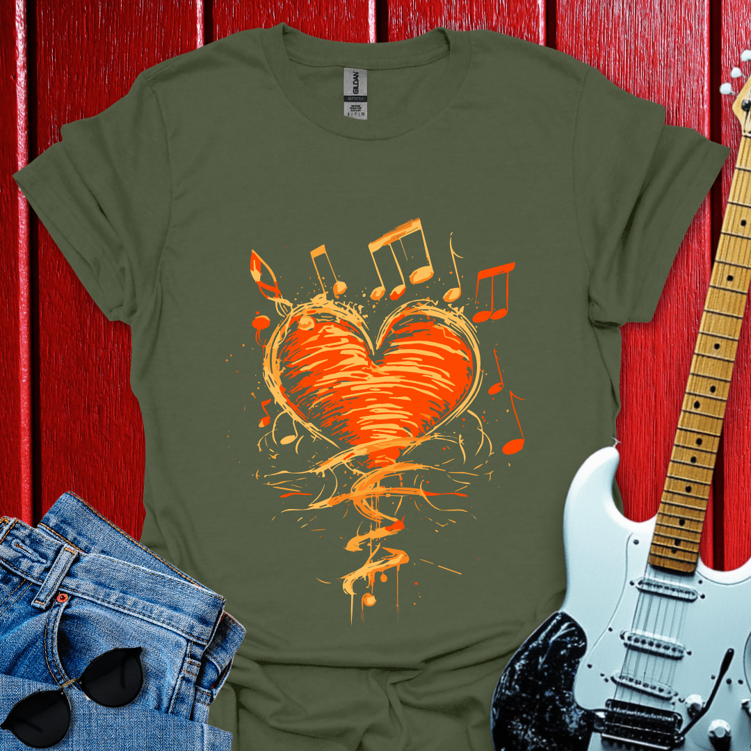 Retro Heart Music T-shirt