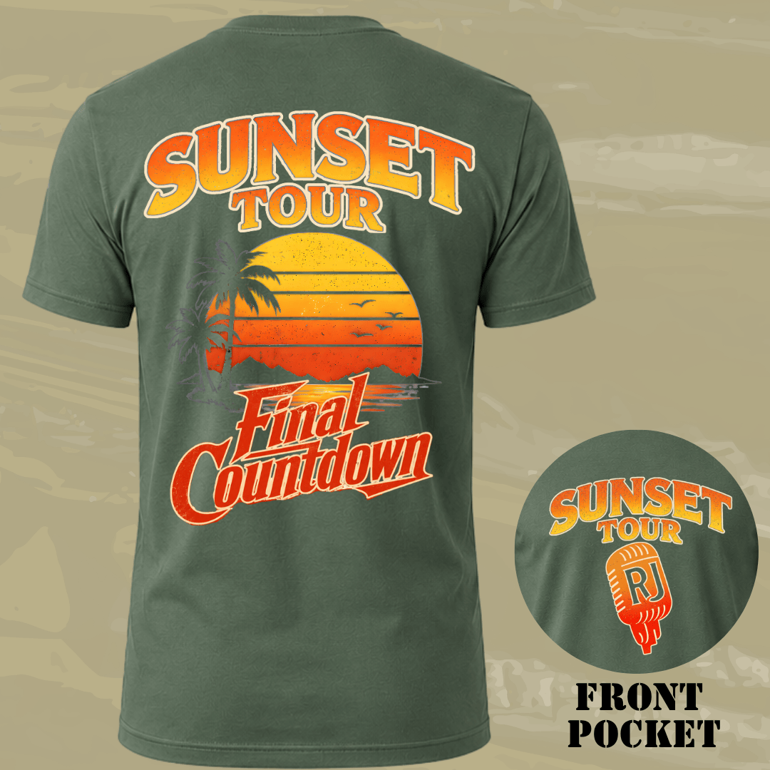 Sunset Tour Back T-shirt