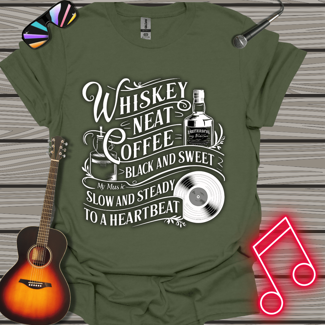 Whiskey And Coffee (White) T-shirt