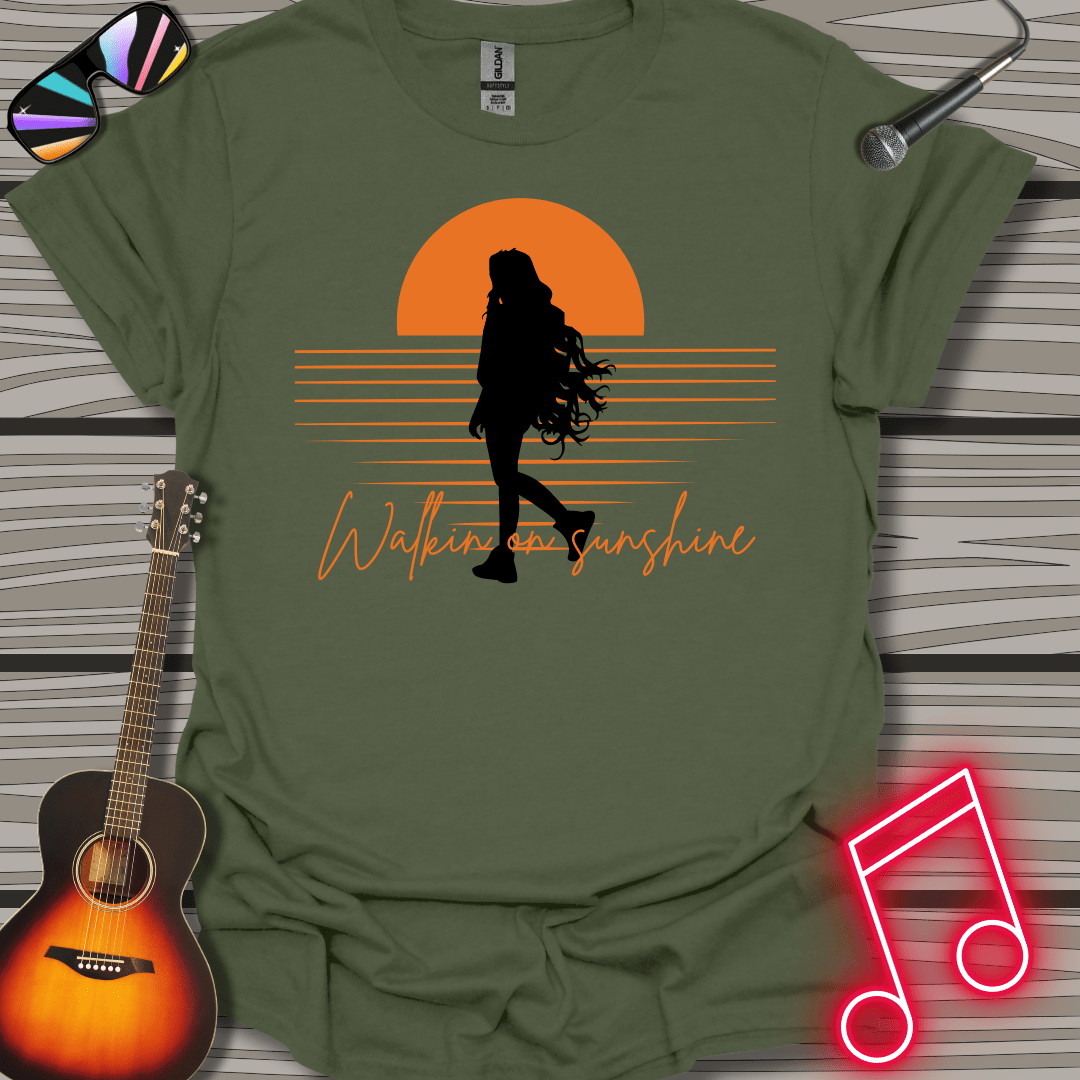 Woman Walking On Sunshine T-shirt