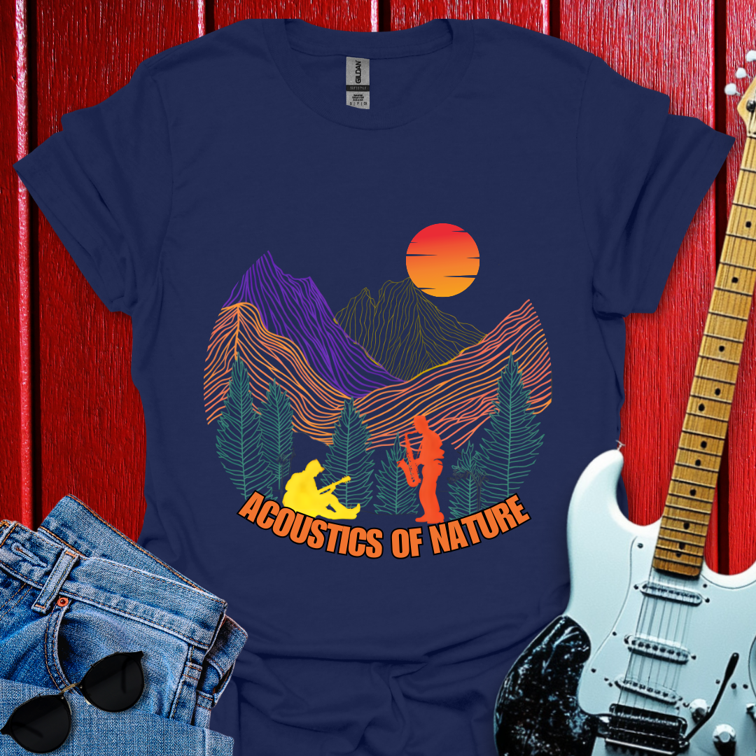 Acoustic Of Nature (Round) T-shirt