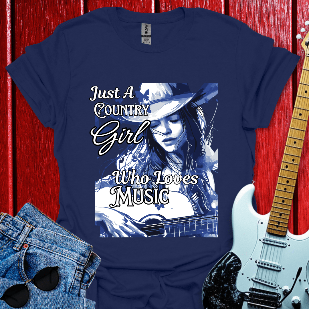 Country Girl Loves Music T-shirt