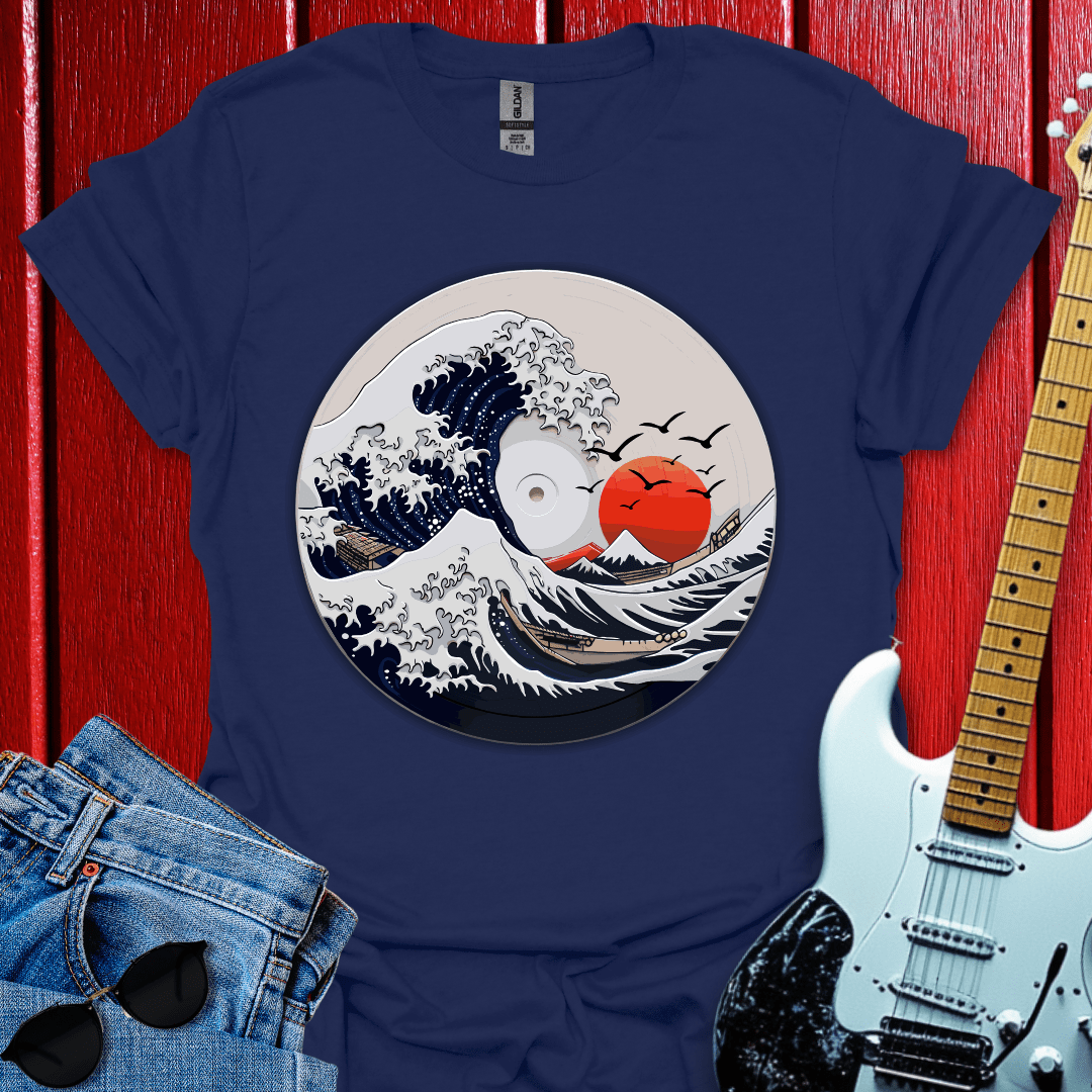 Japanese Wave Vinyl T-shirt